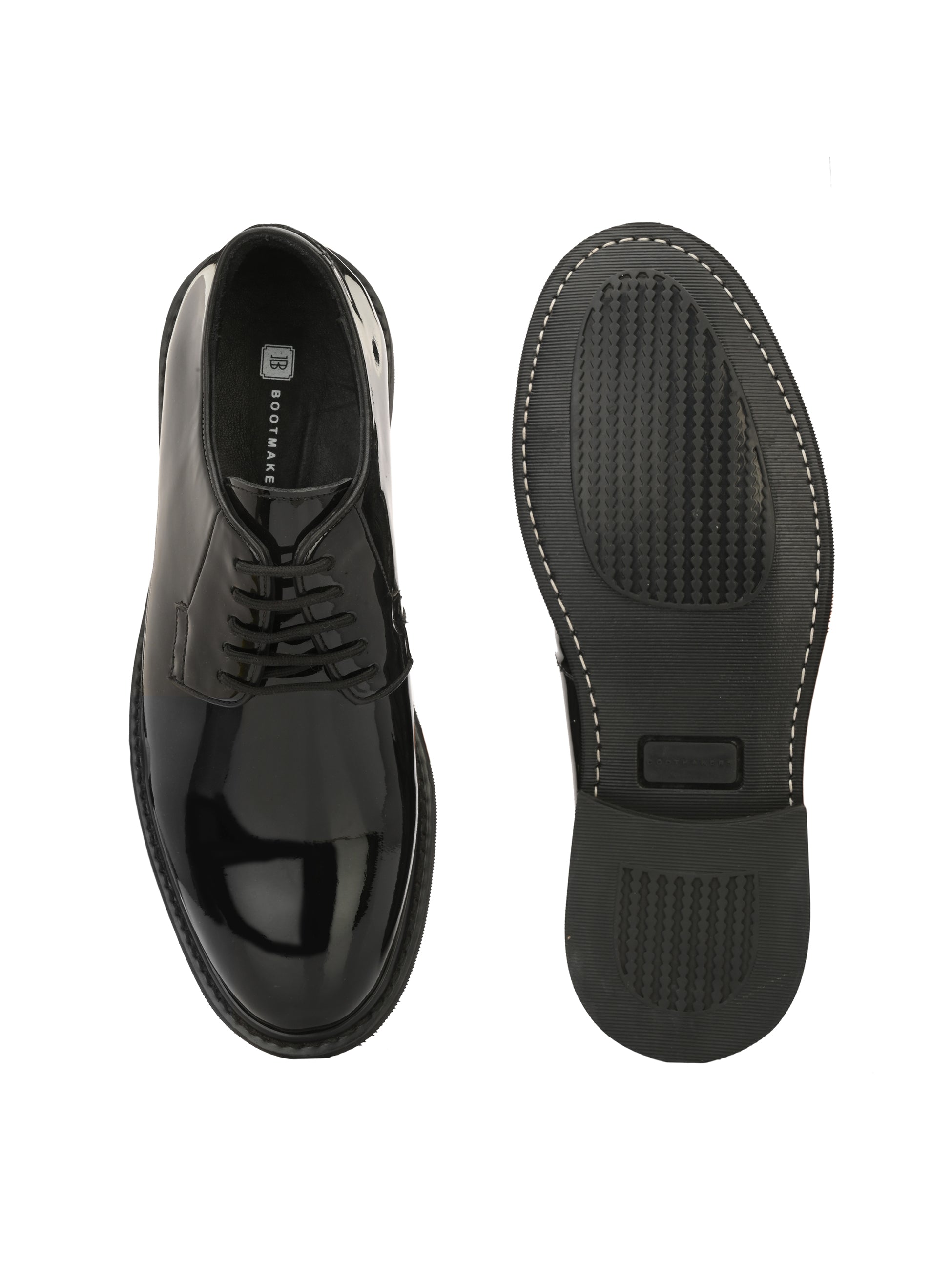 Derby 0469 Men's Stayshine Oxfords - Premium Black Leather